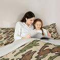 thumbnail image 4 of Homewish Retro Camo Camouflage 7-Piece Bedding Comforter Set,Rustic Farmhouse King Bedding Sets,Green Brown Beige Bed Sheets For Teens,Microfiber Bedroom Decor Reversible, 4 of 8