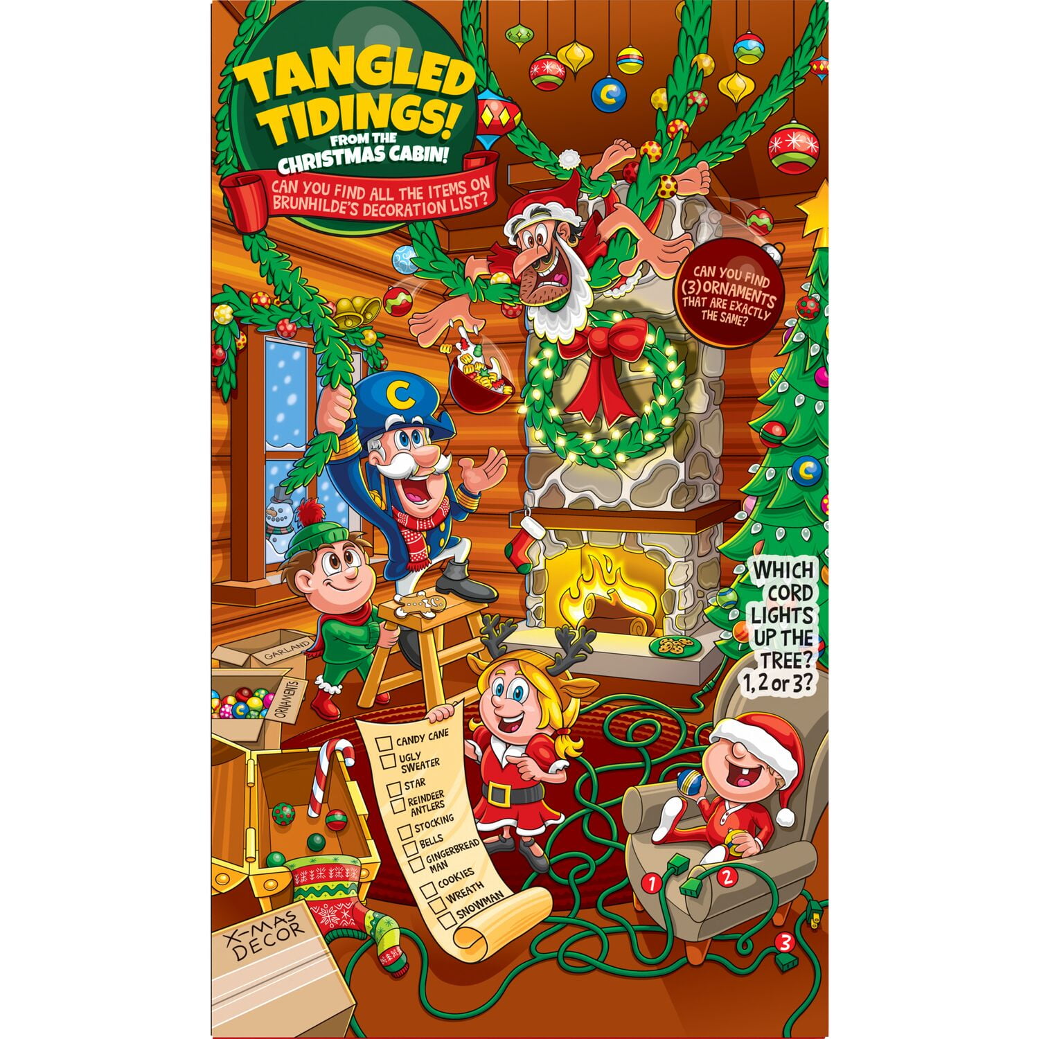 Cap'n Crunch Cereal Christmas Family Sweetened Corn and Oat Cereal, 20.5 oz