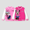 thumbnail image 3 of Disney Disney Mickey y sus amigos Chaqueta bomber ligera para niñas de edad preescolar o niños, con estampado de letras y bloques de color, 3 of 3