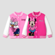 thumbnail image 3 of Disney Disney Mickey y sus amigos Chaqueta bomber ligera para niñas de edad preescolar o niños, con estampado de letras y bloques de color, 3 of 3