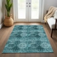 thumbnail image 3 of Addison Rugs Chantille Indoor/Outdoor Transitional Organic Teal Washable Rectangle Rug, 9' x 12', 3 of 5