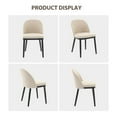 thumbnail image 7 of Ergonomic Modern Upholstered Dining Chairs – Thick Linen Cushion, Curved Back, Sturdy Wooden Legs, Easy Assembly, for Kitchen or Restaurant, 7 of 7