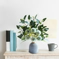 thumbnail image 4 of Artificial Flowers Faux Hydrangea Bouquet Fake Hydrangea Flowers with Eucalyptus Bouquet Combination for Wedding Centerpieces Floral Arrangements Home Decoration,Green (Vase NOT Including), 4 of 5