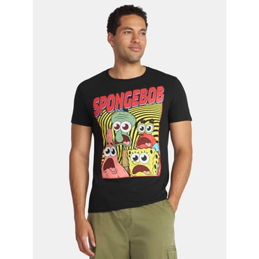 SpongeBob SquarePants Men's and Big Men's Graphic Tee with Short Sleeves, Sizes S-3XL