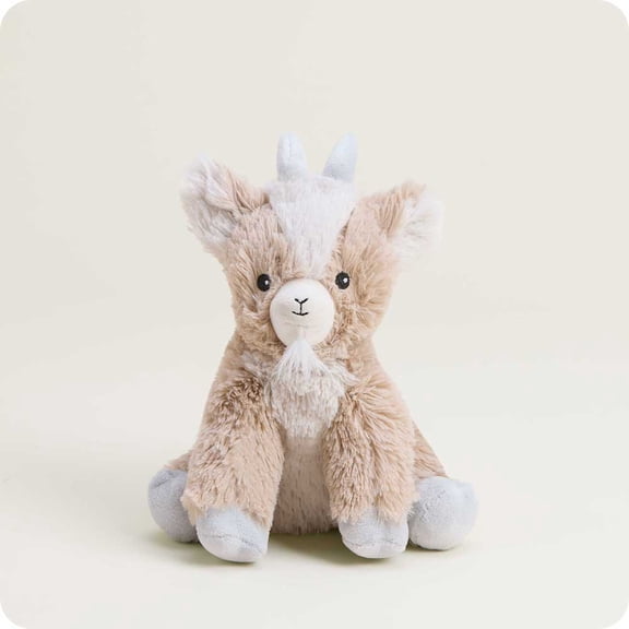 Warmies Goat Junior Cozy Plush, Heatable & Weighted Stuffed Animal - Lavender Scented Plushie for Warmth & Comfort - Cute Soft Plush Toy for Adults & Children (Boys, Girls, Babies & Toddlers)