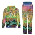 thumbnail image 2 of Rick And Morty Unisex Adult Sweatsuits Hoodie & Sweatpants Long Sleeve Hooded Sweatshirt Matching Joggers Tracksuit Sets 2XS, 2 of 9
