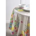 thumbnail image 4 of Maison d' Hermine Jardin D'ete - Fog 100% Cotton Tablecloth for Kitchen Dining | Tabletop | Decoration | Parties | Weddings | Spring/Summer (Round, 69 Inch)., 4 of 5