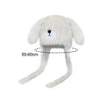 thumbnail image 7 of Milageto Women Winter Hat with Ear Flaps Plush Hat Windproof Furry Bear Hat with Ears White, 7 of 7