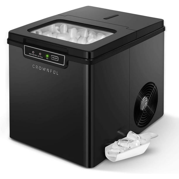 CROWNFUL Ice Maker Countertop Machine, 9 Ice Cubes Ready in 810