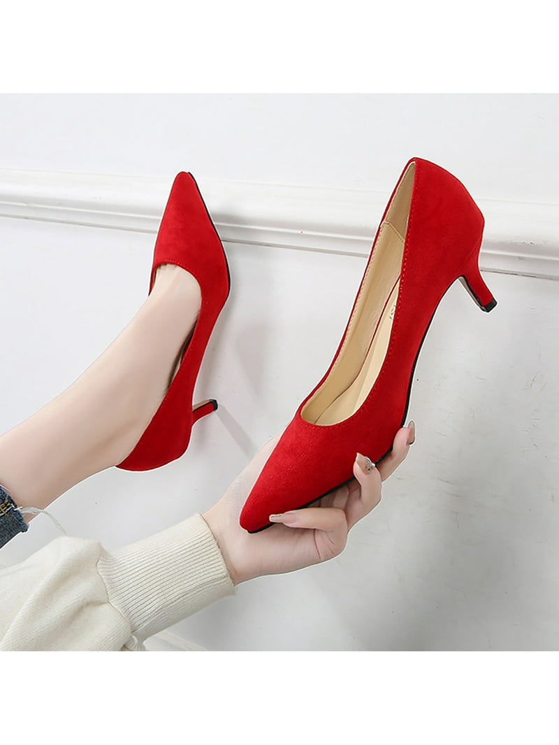 Gomelly Women's Dressy Pointed Toe Low Heel Pumps, Comfortable