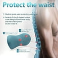 thumbnail image 5 of Lumbar Support Pillow Ergonomic Memory Foam Lumbar Pillow, Relieve Back Pain, CMFY Breathable & Detachable & Washable, Perfect Back Pillow for Office Chairs, Car Seats, Beds (Blue), 5 of 6