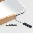 thumbnail image 5 of YEAKE Vanity Makeup Mirror with Natural Bamboo Stand,8 Inch 1X/3X Magnification Double Sided Magnifying Mirror, 5 of 6