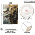 thumbnail image 3 of WOBOGO Acrylic Serving Trays 15.7x11.8 Inch Spill Proof Clear Decorative Organizer with Handle Justice Puppy, 3 of 7