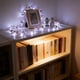 thumbnail image 4 of Guirnalda de luces LED con forma de hojas | 20 luces LED de color blanco cálido para dormitorio y decoración del hogar | Cable flexible de 227 cm para cabecero, bodas, fiestas y decoración navideña, 4 of 6