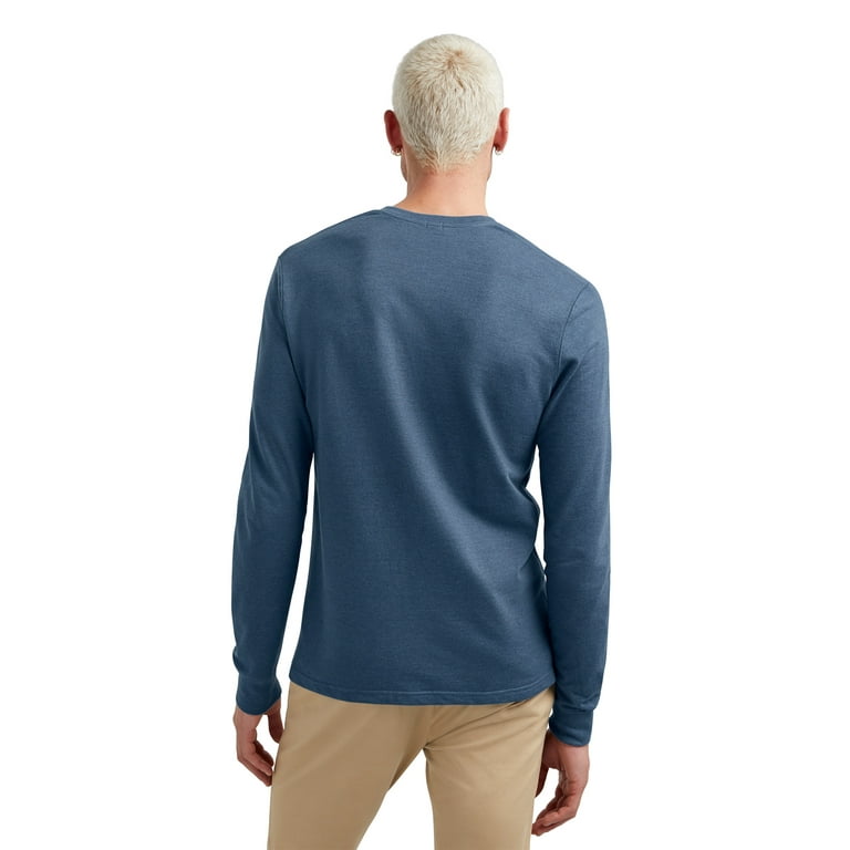  Men Long Sleeve Henley Shirt Fall Slim Fit Solid Color Tops  Regular Fit Comfy Lapel Casual Round Neck T Shirts Army Green : Sports &  Outdoors