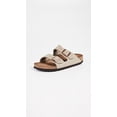 thumbnail image 2 of Zapatos Birkenstock Arizona Soft, plantilla suave, color topo, gamuza estrecha, 2 of 7