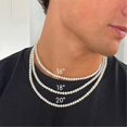 thumbnail image 1 of Collier Perles Hommes Simple Fait Main Collier de Perles 2022 Nouvelle Tendance, 1 of 4