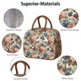 thumbnail image 4 of Womens Pioneer Flower Floral Print Pattern Lunch Box for Work,Insulated Lunch Bag for Women,Loncheras Para Mujer,Leakproof Adult Lunch Bag for Work,Beach,Travel,Picnic,Camping, 4 of 7