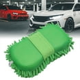 thumbnail image 4 of 2pcs Multi-Purpose Home Chenille Car Windshield Polishing Glass Washing Sponge Pad, 4 of 4