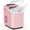 pink, variant on ZHICHUN Portable Desktop Ice Maker 6-8 Mins Fast Ice Machine with Handle Basket Spoon Self-Cleaning