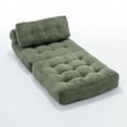thumbnail image 4 of Folding Sofa Bed, Convertible Sleeper Chair with Pillow Foldable Mattress with Back Support, Portable Fold Out Chair Bed Comfy Floor Sofa Lounge for Living Room Bedroom, Single (Green), 4 of 11