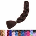 thumbnail image 2 of SEGO Ombre Jumbo Braiding Hair Extensions Colored Hair Weave Synthetic Crochet Twist Box Braid Hair Black/Pink/Blue/Purple Fake Hair Extension for Women, 2 of 8