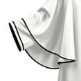 thumbnail image 5 of UTSJKR Mens Full‑Length Hooded Robe Cloak with Wide Bell Sleeves and Front Zipper for Wizard Sorcerer Halloween Party Stage Cosplay Outfit White S, 5 of 6