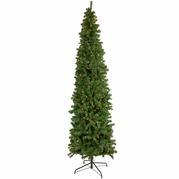 Northlight Clear Prelit Incandescent Green Hinged Spruce Christmas Tree, 7.5'