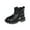 Black, variant on Ankle Boots for Little and Big Girls Faux Fur Boots Fleece Lined Warm Winter Fashion Footwear Flat Heel Comfortable Sole Breathable Winter Fashion Footwear