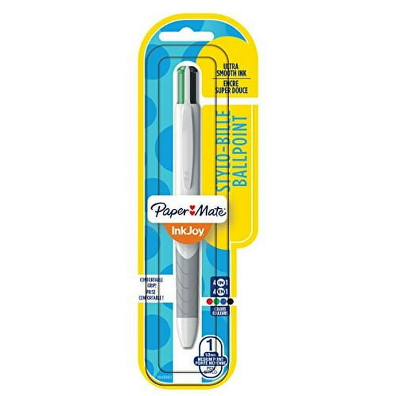 Paper Mate Joy Quarto Retractable Ballpoint Pen, Medium Point, 1.0 mm, Assorted Ink Colors