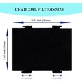 thumbnail image 2 of Replacement Activated Charcoal Filter Fit for Range Microwave Hood Vent-Compatible with Whirlpool KitchenAid W11282981 KMLS311HBL,4 Pack, 2 of 6