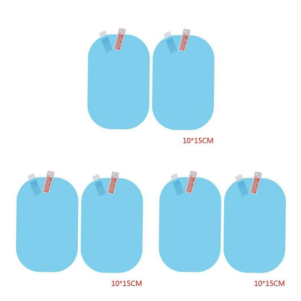 Sidaley 2 uds. Espejo retrovisor para coche, película antilluvia, espejo Universal para coche, antivaho impermeable a prueba de polvo Type1 NO1