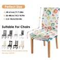 thumbnail image 6 of Vintage Leopard Dining Chair Covers Set of 4 Cute Animal Spots Print Washable Polyester Stretch Slipcovers Removable Protector for Classic Kitchen Decor, 6 of 7