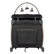 Monbebe Play Yard – Full-Size Rocking Bassinet, Removable Changer & Toy Bar – Castle Point