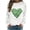 White#2, variant on Lopecy-Sta Crewneck Sweatshirts Women St. Patrick's Day Sweatshirts for Women Fashion Printed Irish Gift Casual Loose Long Sleeve Fit Tops