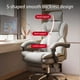 thumbnail image 4 of Office chair, conference chair, leisure chair, game chair, computer internet cafe, PU leather revolving belt footrest My Lux Decor Round, 4 of 28