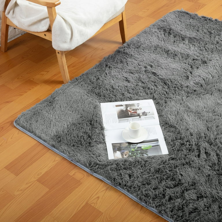 YouLoveIt Soft Shaggy Area Rug Comfy Rugs Shaggy Living Room Bedroom Area  Rugs Anti-Skid Fur Shaggy Carpet Non-Slip Plush Area Rug for Living Room  Home Decor 