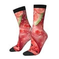 thumbnail image 1 of Balery Refreshing Watermelon Slices Calcetas Largas con Estampado para Hombre y Mujer – Suaves y Transpirables, Talla Única (US 5-11), 1 of 6