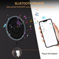 thumbnail image 6 of Hasipu 14" x 11" LED Makeup Mirror with Bluetooth Speaker & 5X Magnifying Glass Square White Vanity Mirror with 3 Light Modes, 6 of 8