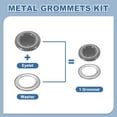 thumbnail image 3 of Uxcell 110 Pcs Grommets Eyelets with Washers 1/8" Grommets Kit Gray, 3 of 7