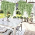 thumbnail image 3 of RuiJiao Artificial Wisteria Hanging Flowers Fake Wisteria Flower Garland Silk Vines Rattan Decor for Home Wedding Arch Wall Garden Greenery Bedroom Outdoor Office Party Decoration, 3 of 7