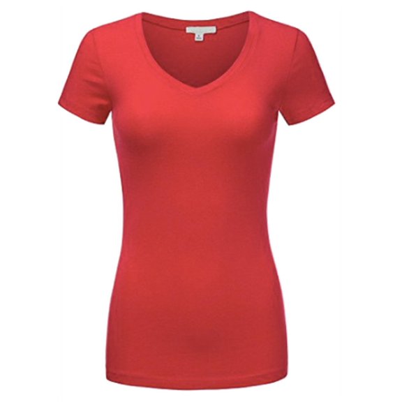 Sexy Plus Size Low-Cut Cleavage V-Neck T-Shirt Tee Top 1x2x3x