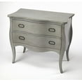 thumbnail image 1 of homeroots kitchen & dining 389783 Rochelle Gray 2 Drawer Chest, 1 of 1