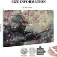 thumbnail image 2 of Japan Cherry Blossom and Samurai Jigsaw Puzzle 500 Pieces for Adults - Floral Puzzle Gift for Japan Lovers - 500pc Puzzles, 2 of 5