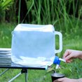thumbnail image 2 of CSChome Camping Water Container Portable Water Container Beverage Juice Dispenser Good Sealing Foldable Design Food Grade Large Capacity with Leakproof Water, 2 of 7