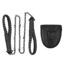 Outdoor Hand Chainsaw Portable Mini Pocket Chain Saw With Paracord Handle Outdoor Survival Gear Hand Saw