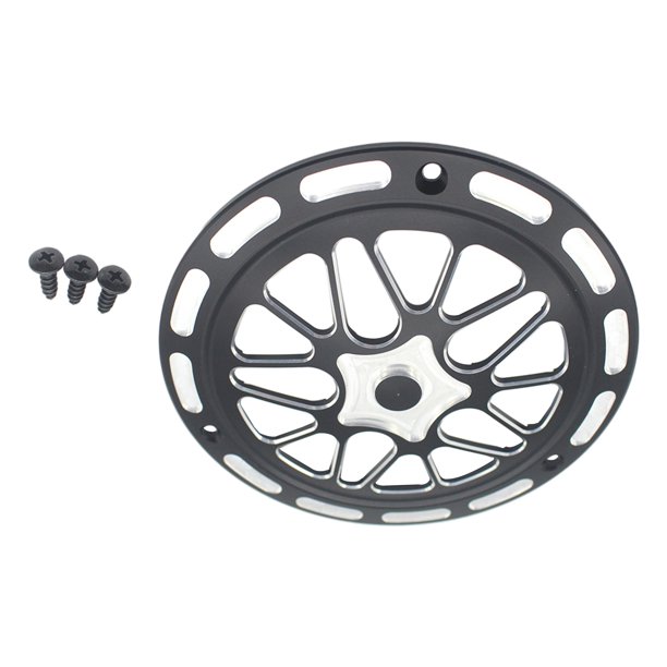 Cubierta del ventilador del protector del motor de motocicleta Sunnimix Negro 145 mm