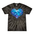 thumbnail image 1 of Wild Bobby, Cute Heart Shaped Couple Dolphins, Animal Lover, Tie-Dye Tees, Spiral Black, X-Large, 1 of 3