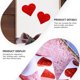 thumbnail image 4 of GOOHOCHY 1 roll amor en forma de corazón pegatina Día de San Valentín decorativo calcomanía pegatina elegante, 4 of 7