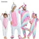 thumbnail image 2 of Kigurumi-Pijamas de unicornio para niñas, ropa de dormir de invierno con animales, Panda, cerdo, mono de Navidad, conjuntos de Pijamas para bebés, 2 of 4